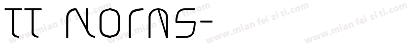 TT Norns字体转换